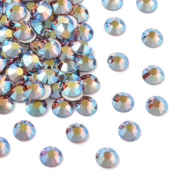 Preciosa® maxima crystal без горячей фиксации плоские камни, чешский хрусталь, срыв твердой мозговой оболочки, круглый(438 11 615 шатон-роза)