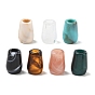 Cone Acrylic European Beads, Imitation Gemstone Large Hole Beads, for Braided Jewelry Hair Decoration