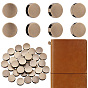 36Pcs Alloy Slide Charms, Flat Round