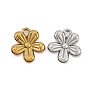 304 Stainless Steel Pendants, Flower Charms