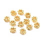 Rack Plating Alloy Beads, Cadmium Free & Lead Free, Long-Lasting Plated, Flower