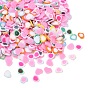 Handmade Polymer Clay Cabochons, Heart