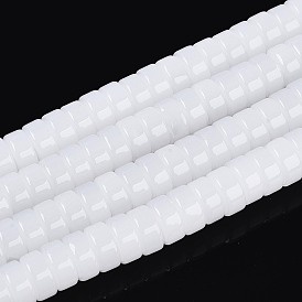 Стеклянные бусины, имитация нефрита , плоско-круглые