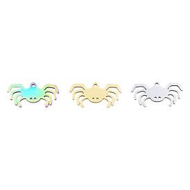 201 Stainless Steel Pendants, Halloween Style, Crab