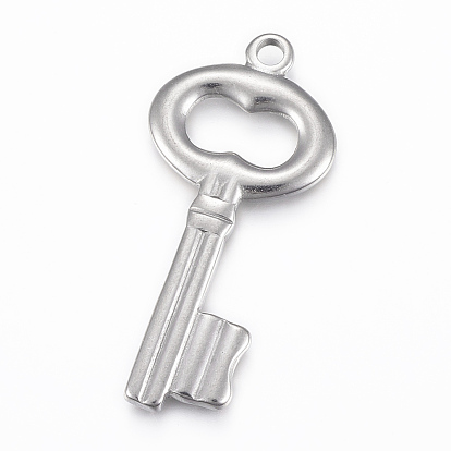 304 Stainless Steel Pendants, Key