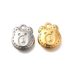 304 подвески из нержавеющей стали, амулет в виде медвежьей головы