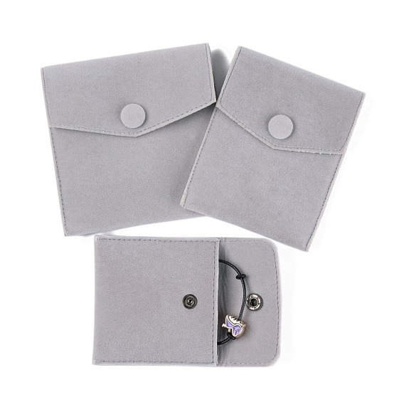 6шт 3 стильные бархатные мешочки для ювелирных изделий, квадратный