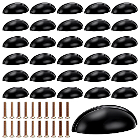 40 шт. ручки для ящиков из цинкового сплава, ручки шкафа, аксессуары для дверных ручек, с винтом 80 шт.