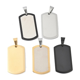 304 подвески из нержавеющей стали, вакуумное покрытие pvd, прямоугольный шарм