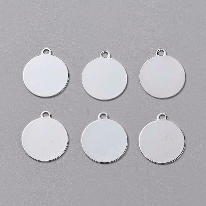 Латунные подвески, штамповка пустой метки, плоско-круглые