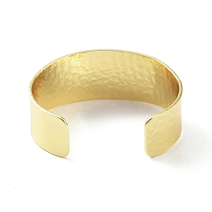 Rack Plating Brass Open Wide Cuff Bangles for Women, Lead Free & Cadmium Free