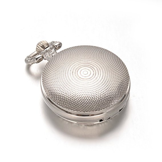 Сплав Кварцевые часы головы, 46x36x14 мм, отверстия: 6x11.5 мм, смотреть лицо: 25мм