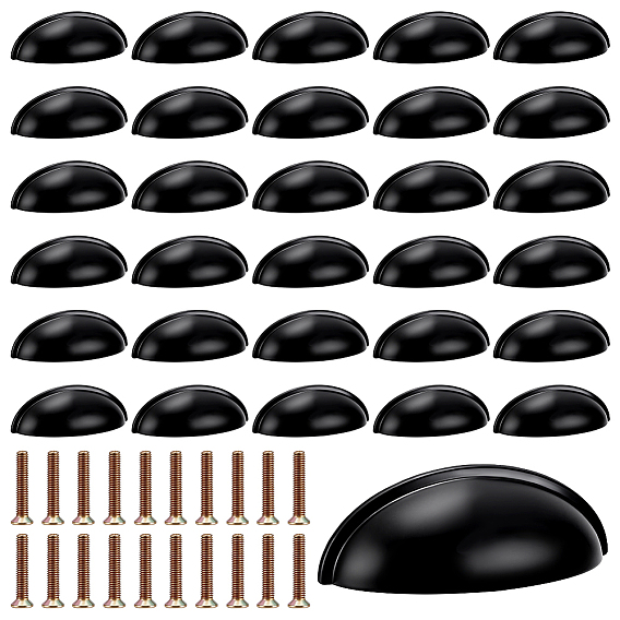 40 шт. ручки для ящиков из цинкового сплава, ручки шкафа, аксессуары для дверных ручек, с винтом 80 шт.