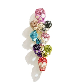 Skull Alloy Rhinestone Brooches for Backpack Clothes