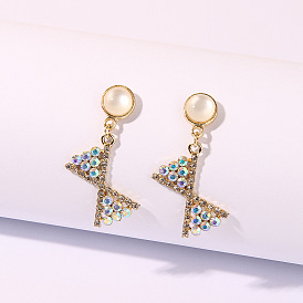 925 Silver Pearl Earrings with Butterfly Bow - Fashionable and Elegant Ear Accessories