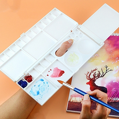18/24 наборы пустых пластиковых лотков для акварельных красок с сеткой, для футляра для краски художественная палитра