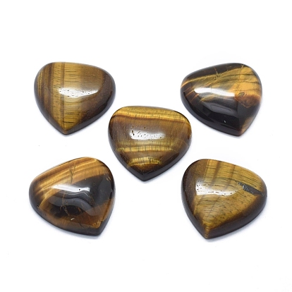 Cabochons de pierres fines naturelles, cœur