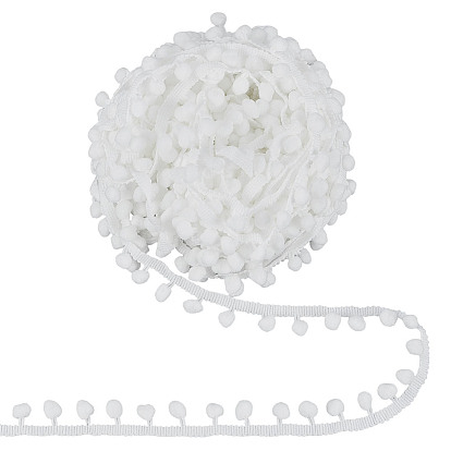 Полиэстеровый помпон с кисточками и кружевной лентой, аксессуары для одежды