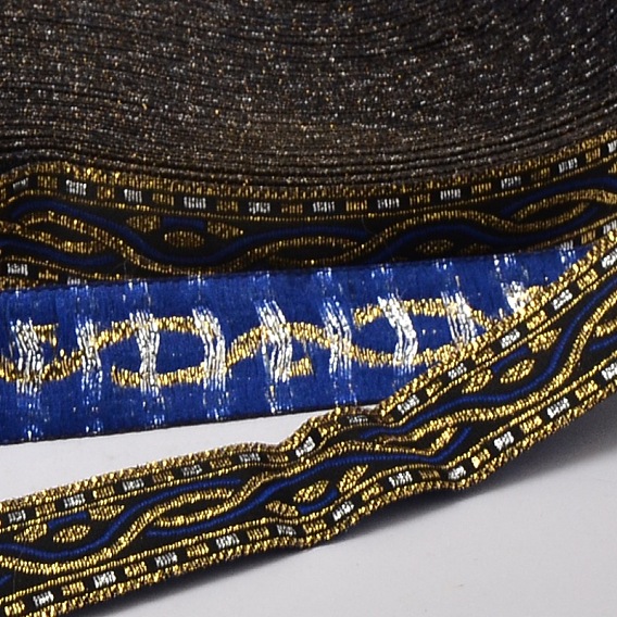 Polyester Ribbons, with Wave Pattern