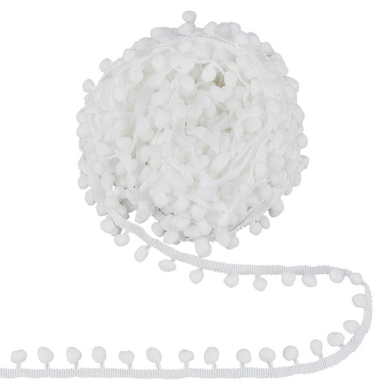 Полиэстеровый помпон с кисточками и кружевной лентой, аксессуары для одежды