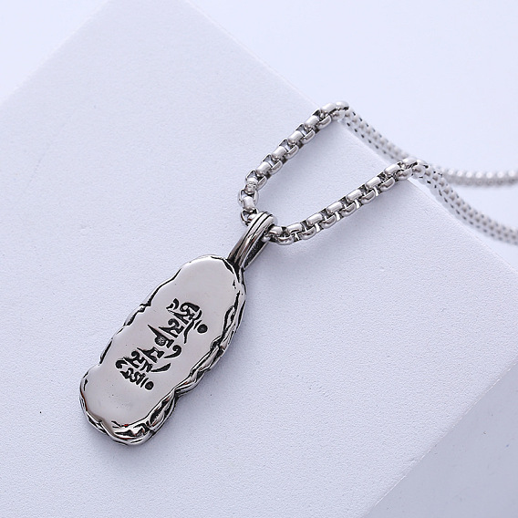 Стильные 304 подвески-амулеты Ом Мани из нержавеющей стали для мужчин