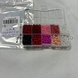 DIY Beads Kits, inclduing ABS Plastic Imitation Pearl Beads, Glass Seed Beads