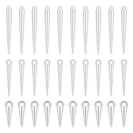 240шт 3 стили ccb пластиковые подвески, шип / конус