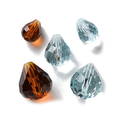 К 9 стекло, имитация Австрийские кристаллические шарики, граненые, слеза