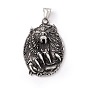 Tibetan Style 304 Stainless Steel Pendants