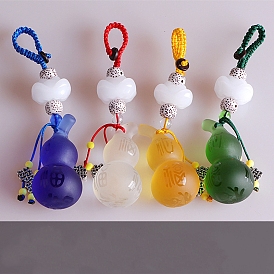 Lampwork Pendant Decorations, Gourd Hanging Ornament for Praying Happiness