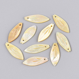Подвески из натуральной желтой оболочки, лепестковые прелести