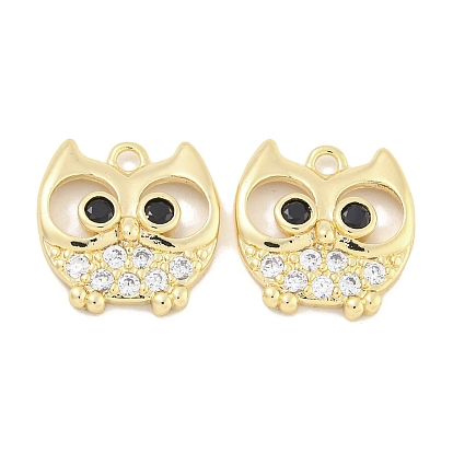 Латунные микропроволочные кубические циркониевые подвески, без кадмия, без никеля и без свинца, сова
