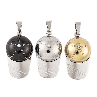 304 Stainless Steel Pendants, Hat Charm