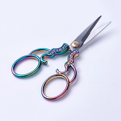 Stainless Steel Scissors, Embroidery Scissors, Sewing Scissors, with Zinc Alloy Handles