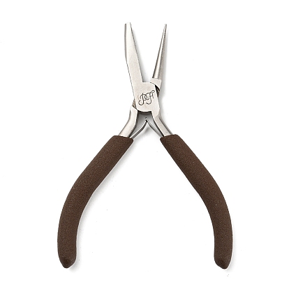Steel Jewelry Pliers, Round/Concave Pliers, Wire Looping and Wire Bending Plier, with Plastic Handle
