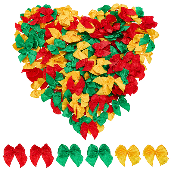 240 шт. 3 цвета плетеные аксессуары ручной работы, бант из полиэфирной ленты