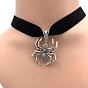 Spider Innovative Pendant Velvet Choker Necklace - Trendy, Soft, Stylish.