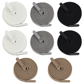 8 шт. 4 цвета полиэстеровые сменные шнуры-шнурки, с мозг заканчивается, для спортивных штанов, тренировочные брюки, свитера