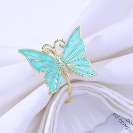 Western restaurant animal napkin ring butterfly napkin buckle napkin ring alloy mouth cloth ring