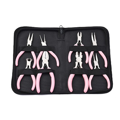 Ювелирные плоскогубцы инструменты, 8шт 45# набор плоскогубцев из углеродистой стали для изготовления ювелирных изделий, поверхностный ферроникель