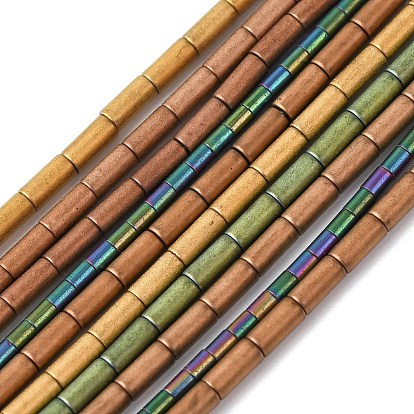 Гальванические нити из синтетических немагнитных гематитовых бусин, колонка, матовые