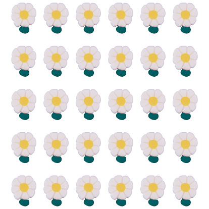 200 бусины из полимерной глины ручной работы., цветок