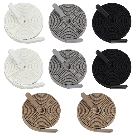 8 шт. 4 цвета полиэстеровые сменные шнуры-шнурки, с мозг заканчивается, для спортивных штанов, тренировочные брюки, свитера