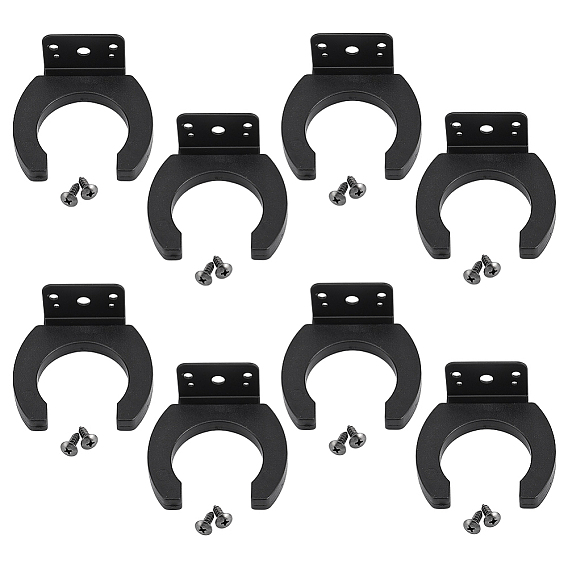 8Pcs Cold Rolled Steel & Rubber Hook Hangers