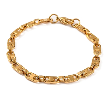 Вакуумное покрытие pvd 201 браслеты из нержавеющей стали с овальными звеньями, с 304 нержавеющей стали застежки