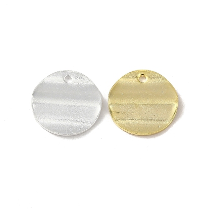 Brass Pendants, Cadmium Free & Lead Free, Flat Round Charms