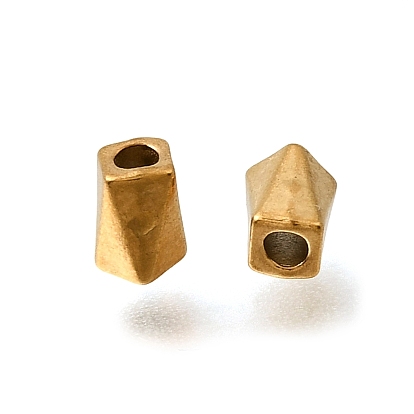 304 из нержавеющей стали бусы, ионное покрытие (ip), геометрический конус