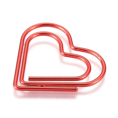 Heart Shape Iron Paperclips, Cute Paper Clips, Funny Bookmark Marking Clips