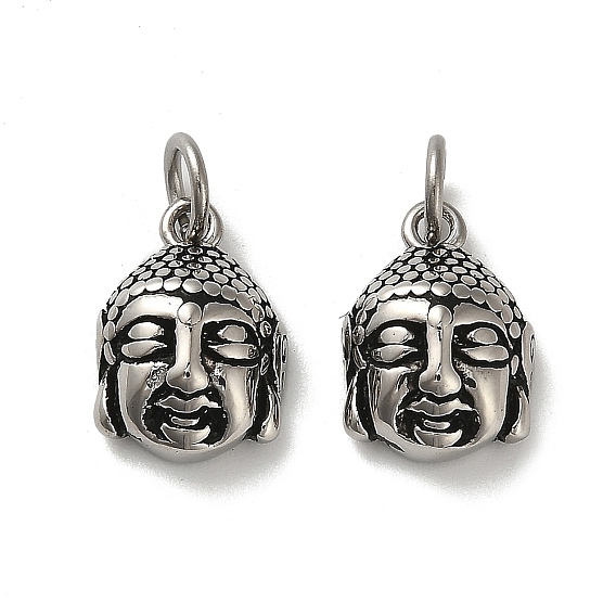 304 подвески из нержавеющей стали, с целью перехода в кольце, амулет на голову Будды