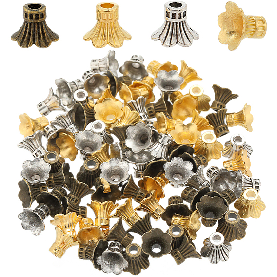 90шт 3 колпачки из цветного сплава, 6-лепестков цветка